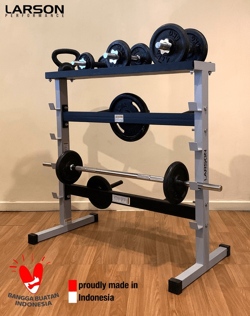 Larson Performance Rack for Dumbbell, Kettlebell & Barbell