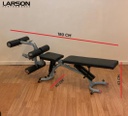 Larson Performance Engineered Adjustable Bench with Hamstring & Leg Extension + optional Preacher Curl