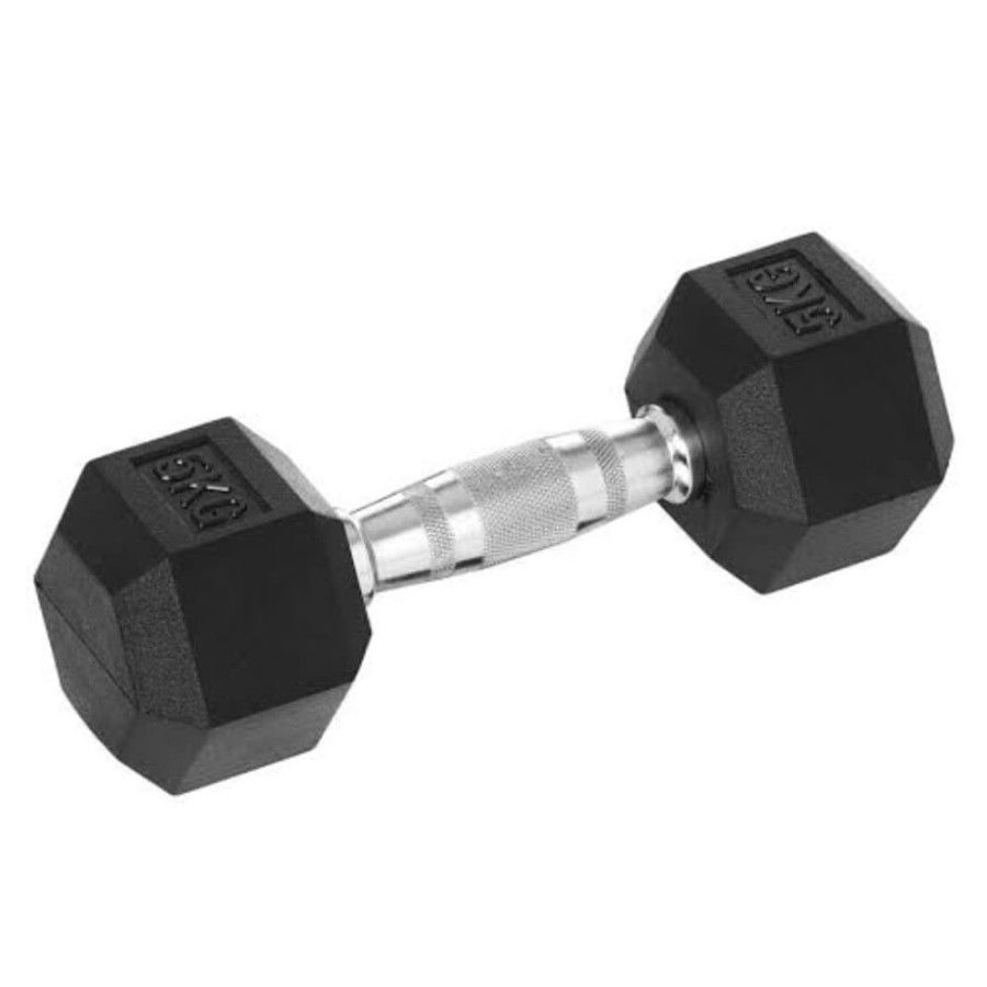 Larson Performance Dumbell Hexagonal 5kg Lapis Karet