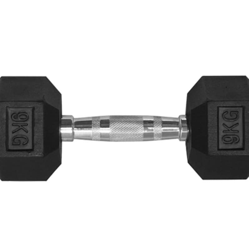 Larson Performance Dumbell Hexagonal 9kg Lapis Karet