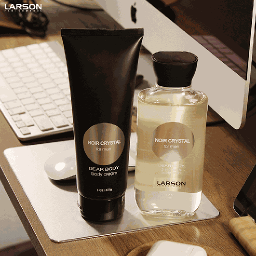 Larson Performance Paket Body Wash 2in1 + Body Cream for Men Noir Crystal